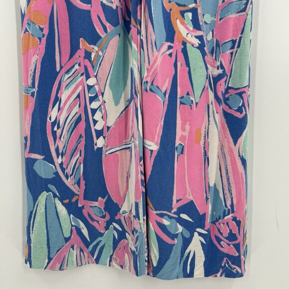 Lilly Pulitzer Georgia May Out to Sea Palazzo Pants Pull On Stretch Size XS - Picture 7 of 11